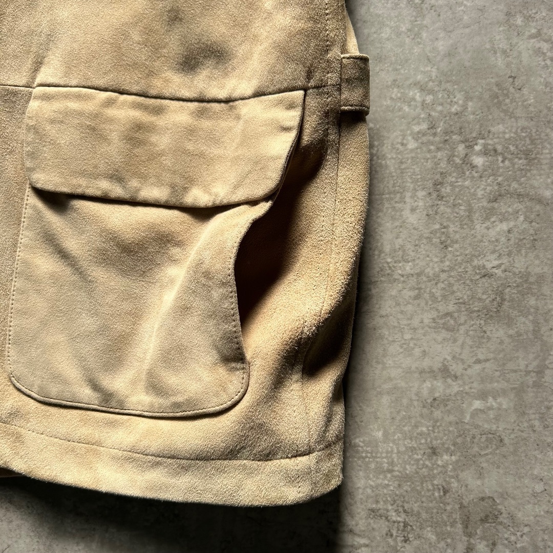 Ralph Lauren(ラルフローレン)の90s ラルフローレン スエードジャケット M ベージュ メンズのジャケット/アウター(レザージャケット)の商品写真