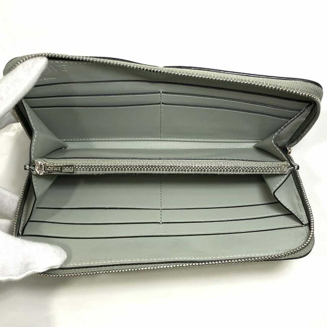 ロエベ LOEWE 長財布 - レザー カーキ ラウンドファスナー 財布 ロエベ LOEWE 長財布 - レザー カーキ ラウンドファスナー 財布