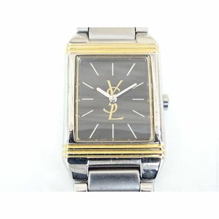 イヴサンローラン(Yves Saint Laurent)の三302 / イヴサンローラン YSL 腕時計 クォーツ ブラック文字盤(腕時計)