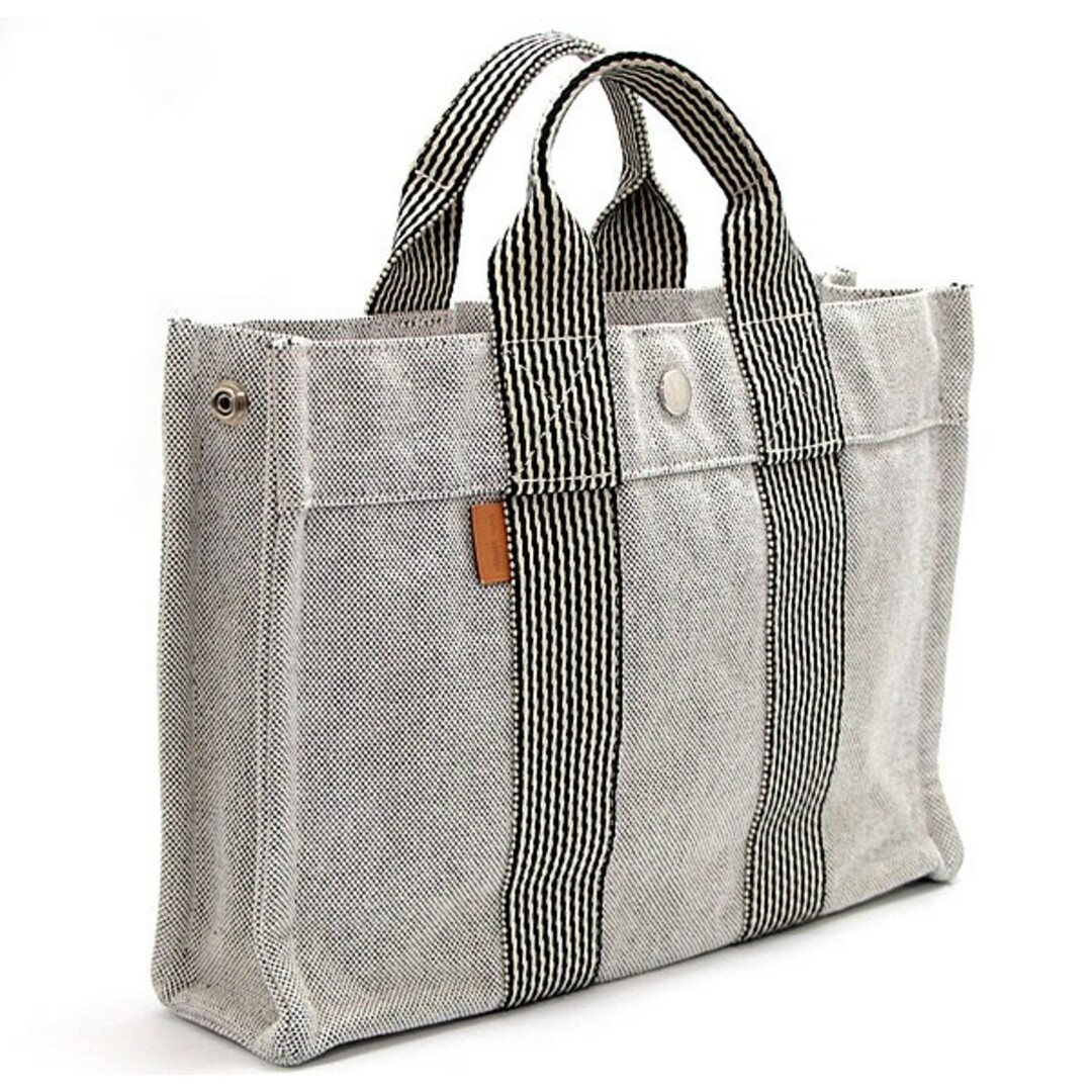 エルメス フールトゥ MM/HERMES トートバッグ キャンバス グレー エルメス フールトゥ MM/HERMES トートバッグ キャンバス グレー