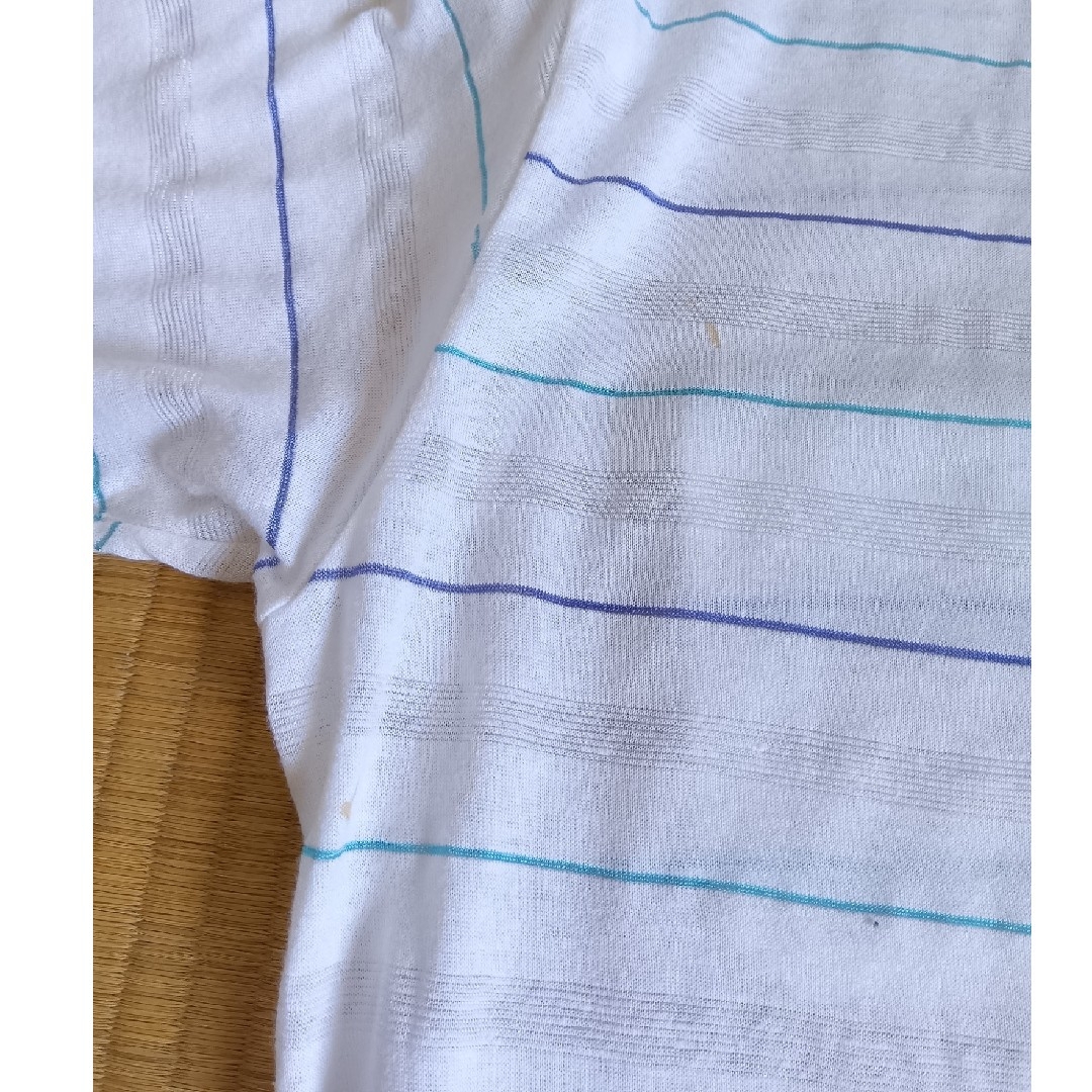 NAIGAI(ナイガイ)のWethercock 半袖ボーダーシャツ 古着 メンズのトップス(シャツ)の商品写真