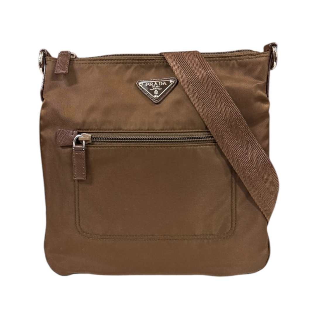 PRADA - プラダ ショルダーバッグ ナイロン BT0716 ブラウン ユニセックス PRADA  中古