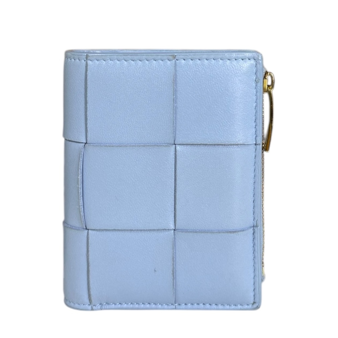BOTTEGA VENETA - ボッテガヴェネタ スモール カセット マキシイントレチャート 二つ折り財布 レザー 742698 VCQC4 3902 レディース BOTTEGAVENETA  中古