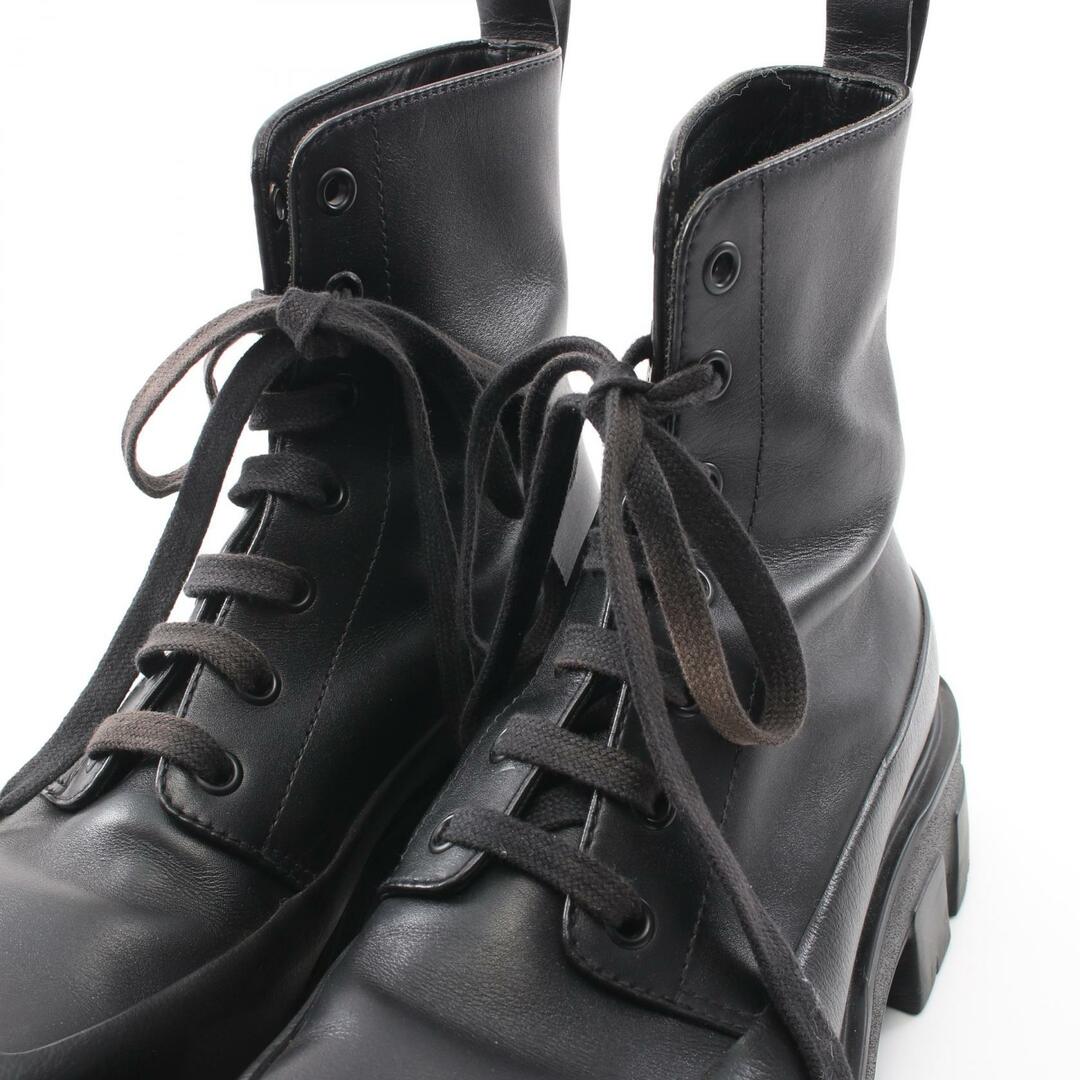 Prada プラダ レザー×ナイロンブーツ ブラック 8