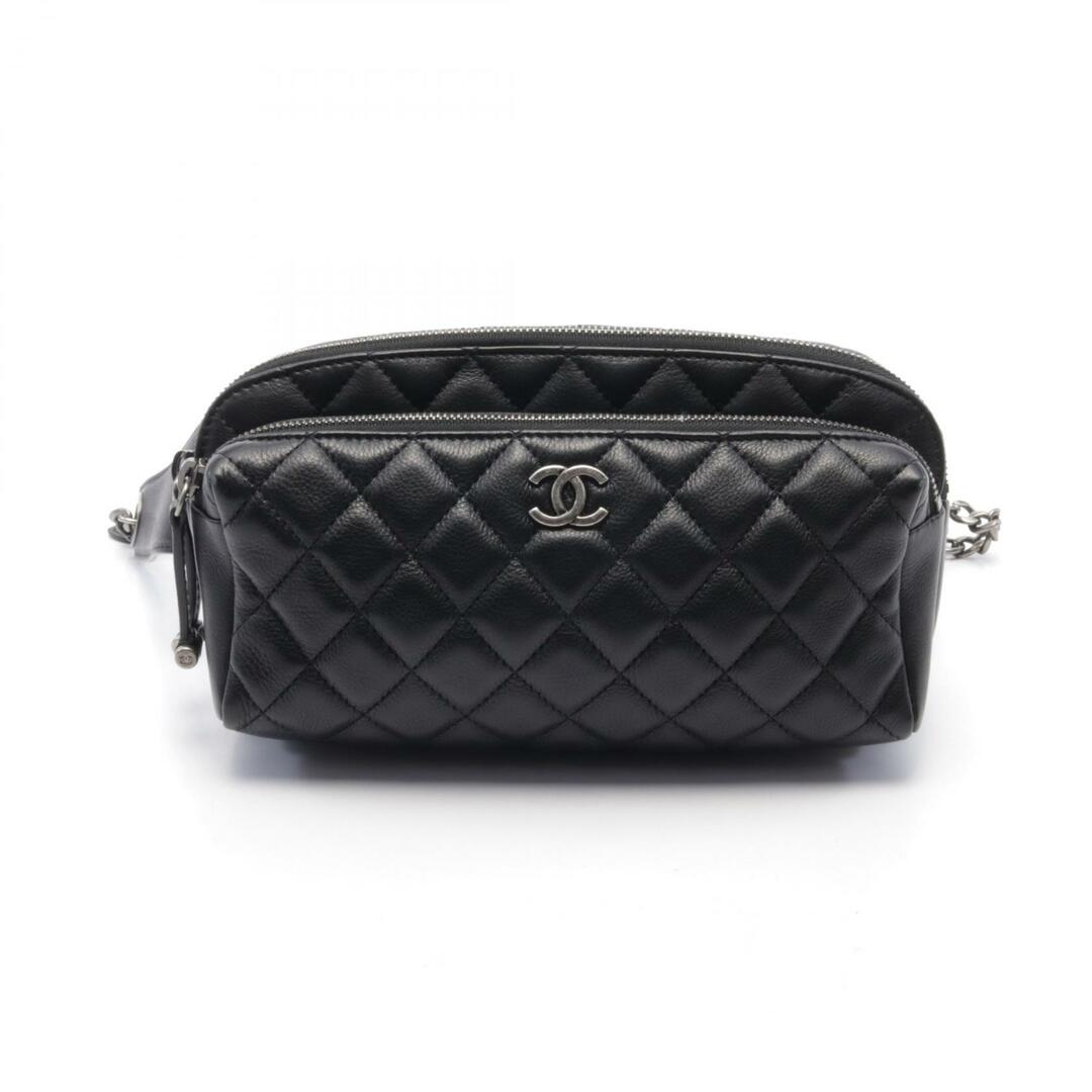 CHANEL - シャネル CHANEL マトラッセ ウエストバッグ ボディバッグ バッグ レザー レディース ブラック系 【中古】