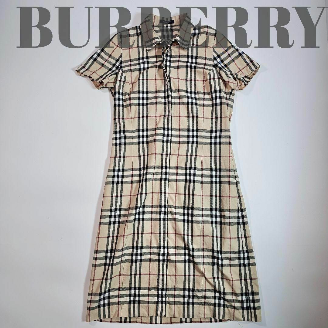 美品*BURBERRY バーバリー*ノバチェックワンピース(38 美品*BURBERRY バーバリー*ノバチェックワンピース(38