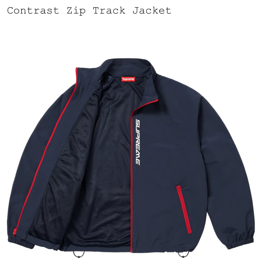 Supreme - 【 supreme 25SS】Contrast Zip Track Jacketの通販 Supreme - 【 supreme 25SS】Contrast Zip Track Jacketの通販