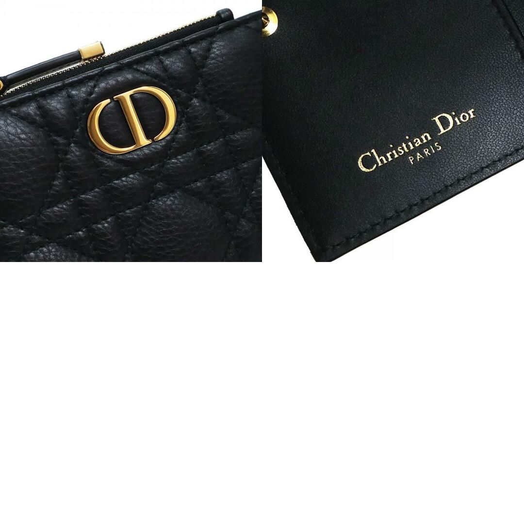 ChristianDior クリスチャンディオール 折り財布 カナージュ 黒 ChristianDior クリスチャンディオール 折り財布 カナージュ 黒