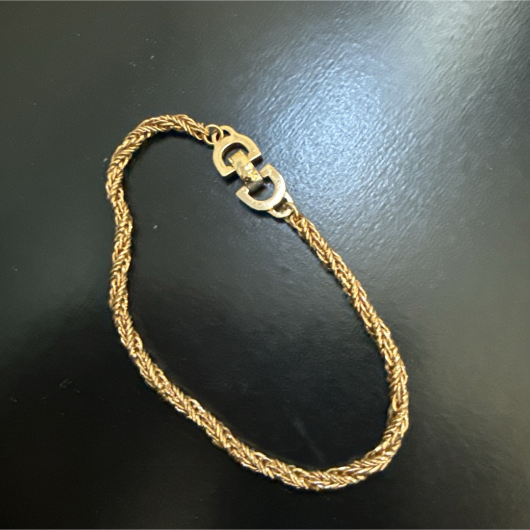 Christian Dior CDロゴブレスレット　ゴールドカラー　美品②