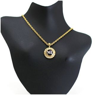 ニナリッチ(NINA RICCI)のニナリッチ ペンダント ネックレス ロゴ ゴールド×シルバー 中古  ABランク NINA RICCI ｜レディース 女性 アクセサリー  訳あり【ネコポス送料無料】(ネックレス)