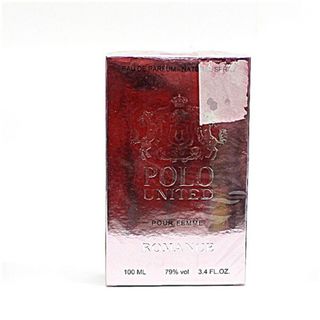 ポロ ユナイテッド 香水 ロマンス 未開封 プールフェム オードパルファム スプレータイプ 100ml 中古 POLO UNITED ROMANCE｜女性用 レディース フレグランス パフューム EDP SP 箱付き【送料無料】(香水(女性用))