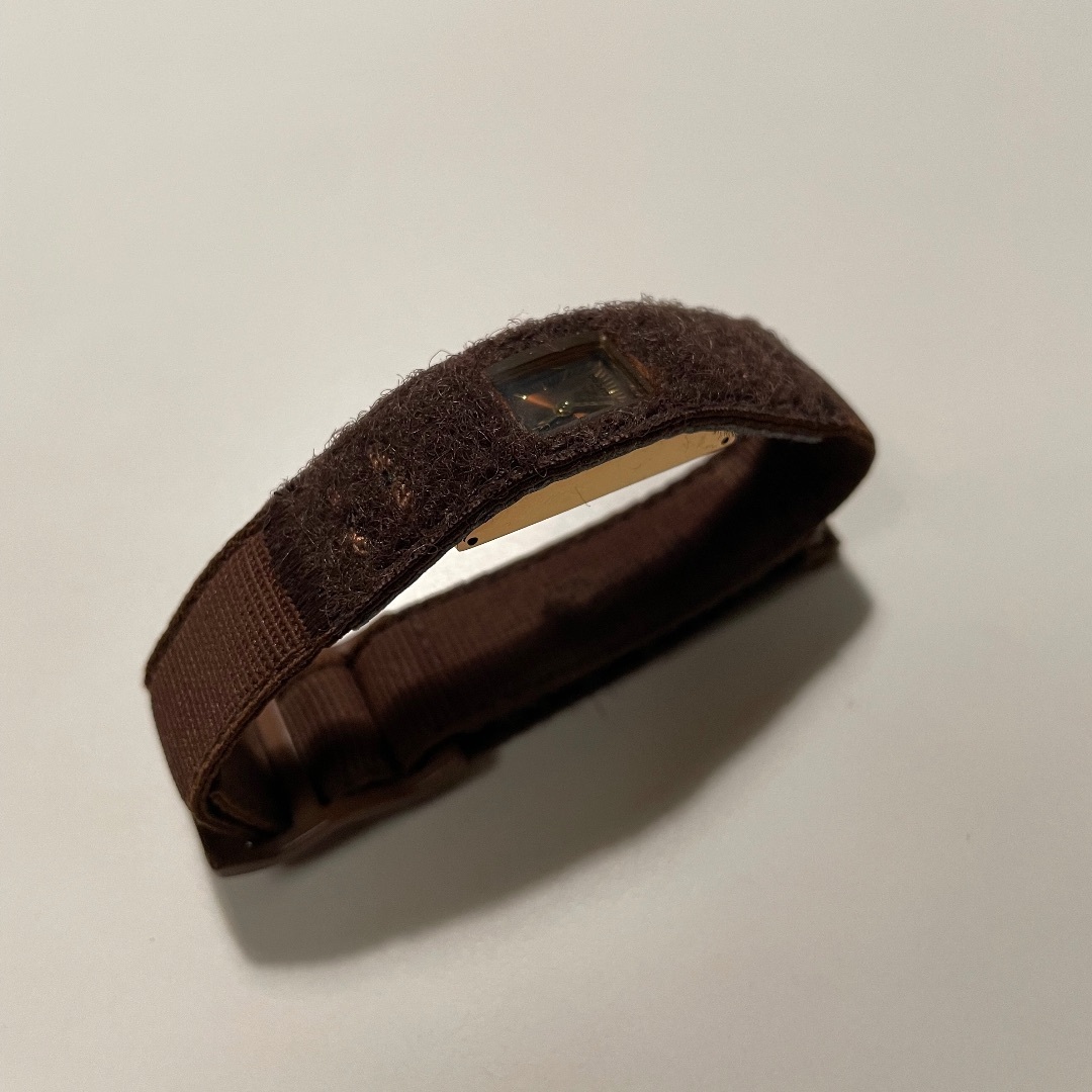 CABANE de ZUCCa(カバンドズッカ)の希少 ズッカ 腕時計 ベルクロ ブラウン CABANE de ZUCCa 美品 レディースのファッション小物(腕時計)の商品写真