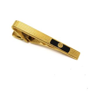 ダンヒル(Dunhill)のダンヒル  ネクタイピン ゴールド×ブラック  中古 ABランク dunhill ｜アクセサリー メンズ 男性用 ビジネス スーツ小物 タイピン クリップ式  【ネコポス送料無料】(ネクタイ)