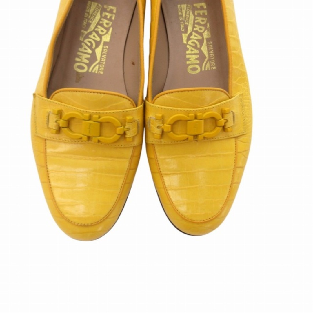 極美品 Salvatore Ferragamo ガンチーニ レザー パンプス 極美品 Salvatore Ferragamo ガンチーニ レザー パンプス