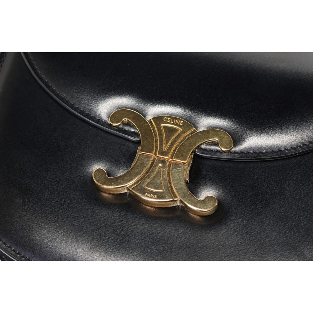 CELINE(セリーヌ)のセリーヌ / CELINE　ティーン ブザス トリオンフ ショルダーバッグ　110413BF4.38NO　ブラック 【中古】 商品番号 S-157426 レディースのバッグ(ショルダーバッグ)の商品写真