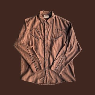 ヴィンテージ(VINTAGE)の【vintage】 ベロアウエスタンシャツ B(シャツ)