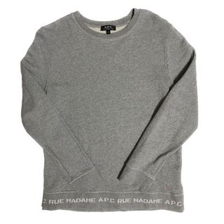 アーペーセー(A.P.C)の. アーペーセー A.P.C. ■【 A.P.C. RUE MADAME Logo Crewneck Sweat Trainer 】裾 ロゴ クルーネック スウェット トレーナー(スウェット)