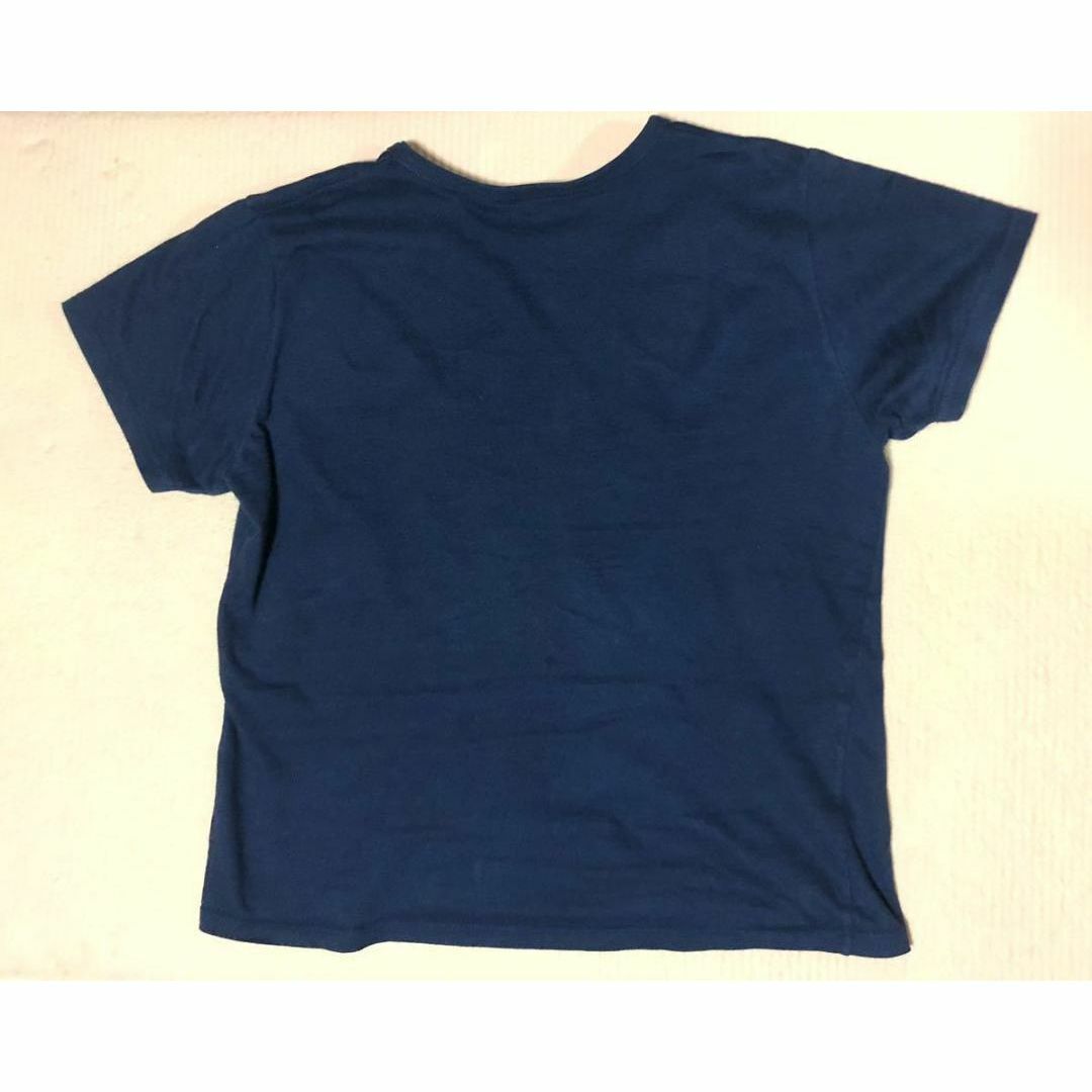 i.n.e(インエ)のine サイズ2 Mサイズ相当　インエ　紺色　ネイビー　ロゴ入り　半袖Tシャツ  レディースのトップス(Tシャツ(半袖/袖なし))の商品写真