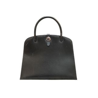 エルメス(HERMES)の　エルメス HERMES ダルヴィMM □C刻 ブラック・シルバー金具 ボックスカーフ レディース トートバッグ(トートバッグ)
