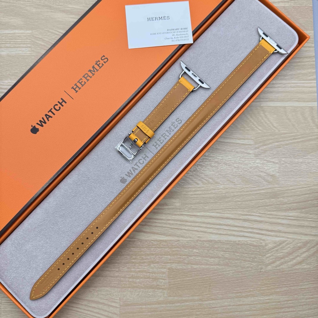 2323 Apple Watch エルメス ジョーヌ イエロー ドゥブルトゥール