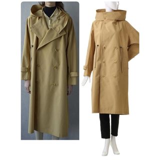 美品】 IENA ノースリーブ トレンチコート ワンピース ベージュ