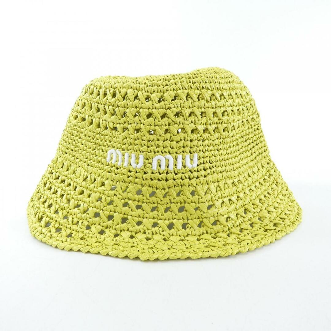 MIUMIU♡MIUMIU麦わらハット♡サイズL♡ - 帽子 MIUMIU♡MIUMIU麦わらハット♡サイズL♡ - 帽子