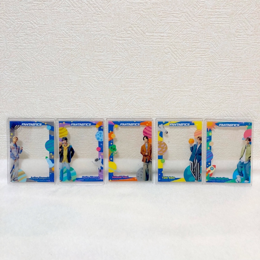 FANTASTICS from EXILE TRIBE(ファンタスティックスフロムエグザイルトライブ)のラウンドワン限定 FANTASTICS クリアカードケース 5種セット エンタメ/ホビーのタレントグッズ(ミュージシャン)の商品写真