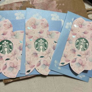 スターバックス(Starbucks)のスターバックス メッセージカード 2025SAKURA 3セット(カード/レター/ラッピング)