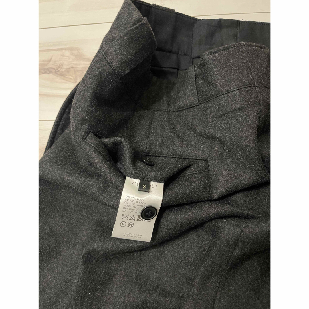 COMOLI - COMOLI 24AW ウールフラノパンツ A03-03022 の通販 by COMOLI - COMOLI 24AW ウールフラノパンツ A03-03022 の通販 by
