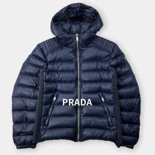 PRADA - PRADA プラダ 三角ロゴプレートナイロンダウン PRADA - PRADA プラダ 三角ロゴプレートナイロンダウン