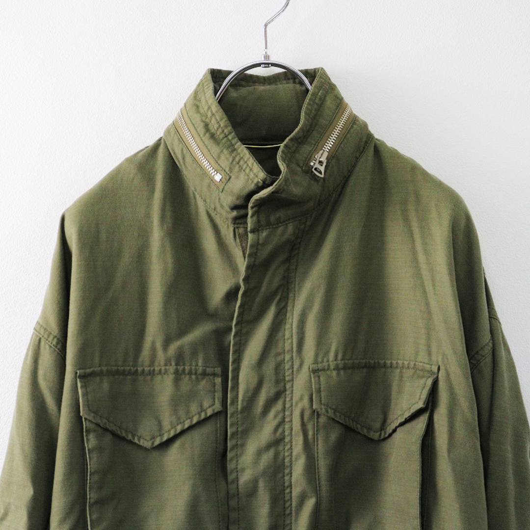 【激安大特価!】 定価6.1万 ジップ【2400014294439】 アウター ジャケット ミリタリーブルゾン/カーキ BZ Military L'Appartement アパルトモン ジャケット・アウター