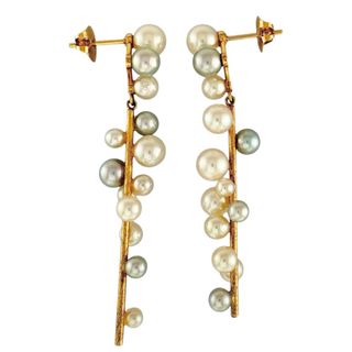 TASAKI - TASAKI タサキ パールピアス 花珠 約9㎜ 750ホワイト TASAKI - TASAKI タサキ パールピアス 花珠 約9㎜ 750ホワイト