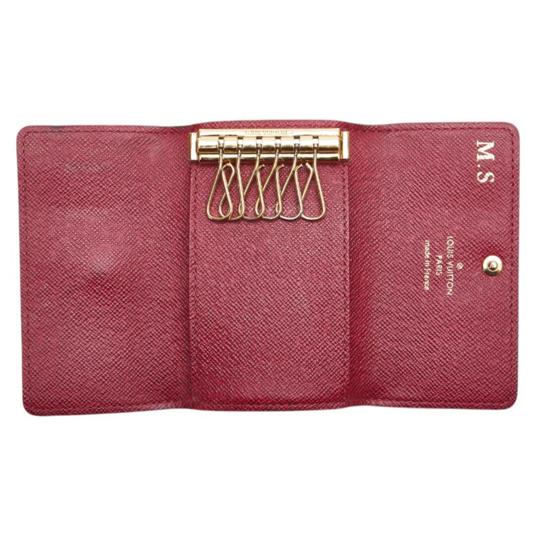 LOUIS VUITTON◇ミュルティクレ6_ダミエ・エベヌ_BRW/キャンバス LOUIS VUITTON◇ミュルティクレ6_ダミエ・エベヌ_BRW/キャンバス