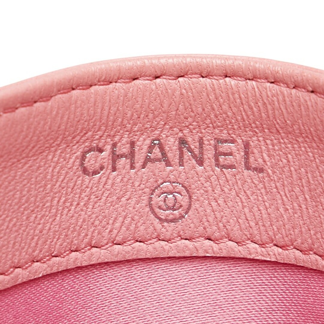 極美品 】CHANEL カードケース 定期入れ カメリア ピンク ココ 極美品 】CHANEL カードケース 定期入れ カメリア ピンク ココ