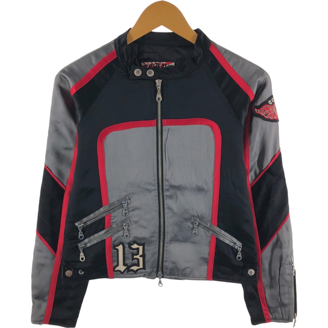 古着 TOKYO DENIM BANK 鷲柄 イーグル柄 バックプリント レーシングジャケット レディースS相当 /eaa523253