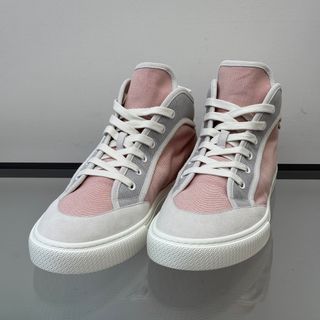 HERMES - エルメス エンジョイ ミドルカット スニーカー ピンク HERMES - エルメス エンジョイ ミドルカット スニーカー ピンク