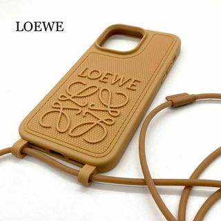 LOEWE - 【極美品】LOEWE iPhone 15Pro Max ケース キャメルの LOEWE - 【極美品】LOEWE iPhone 15Pro Max ケース キャメルの