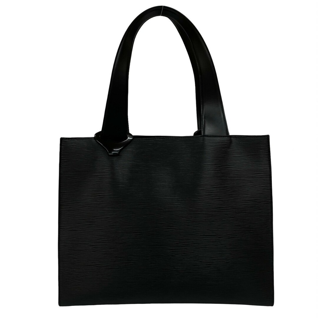 極 美品 LOUIS VUITTON ルイヴィトン サンジャック ポワニエ ロング エピ レザー セミ ショルダーバッグ トートバッグ ノワール  473-9
