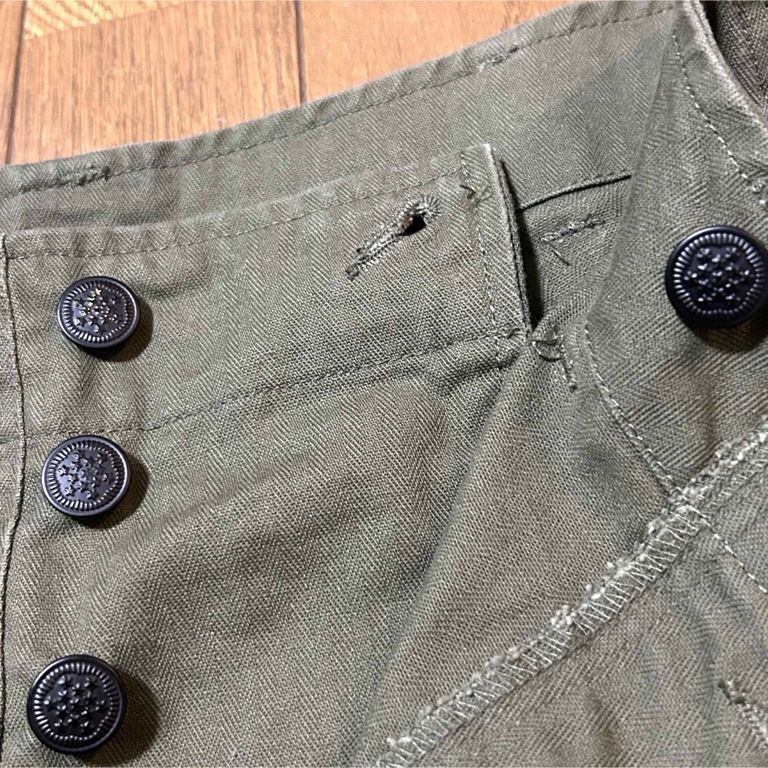 MILITARY(ミリタリー)のW75-股下67cm！SESSLERセスラ【中田商店】 古着ヘリンボーン カーゴ メンズのパンツ(ワークパンツ/カーゴパンツ)の商品写真