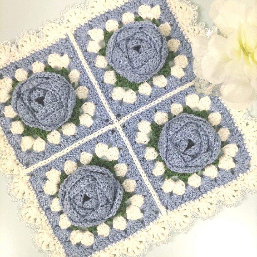 AIKA様 薔薇 マルチカバー ハンドメイド