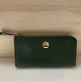 BARCOS ダークグリーン 二つ折り財布 財布 レディース(財布)