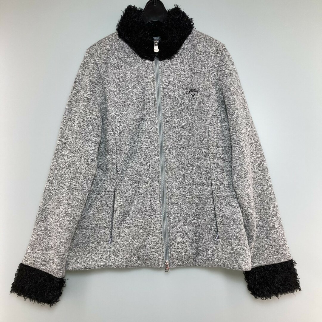 Callaway - ◎◎Callaway キャロウェイ 中綿ニットジャケット グレー LLサイズ レディース ゴルフウェア