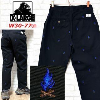 XLARGE(ワークパンツ/カーゴパンツ ・ ブラック/黒色系)の XLARGE(ワークパンツ/カーゴパンツ ・ ブラック/黒色系)の