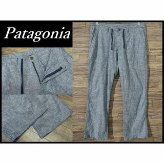 patagonia - 美品 パタゴニア 58241 麻混 プラムライン イージー patagonia - 美品 パタゴニア 58241 麻混 プラムライン イージー