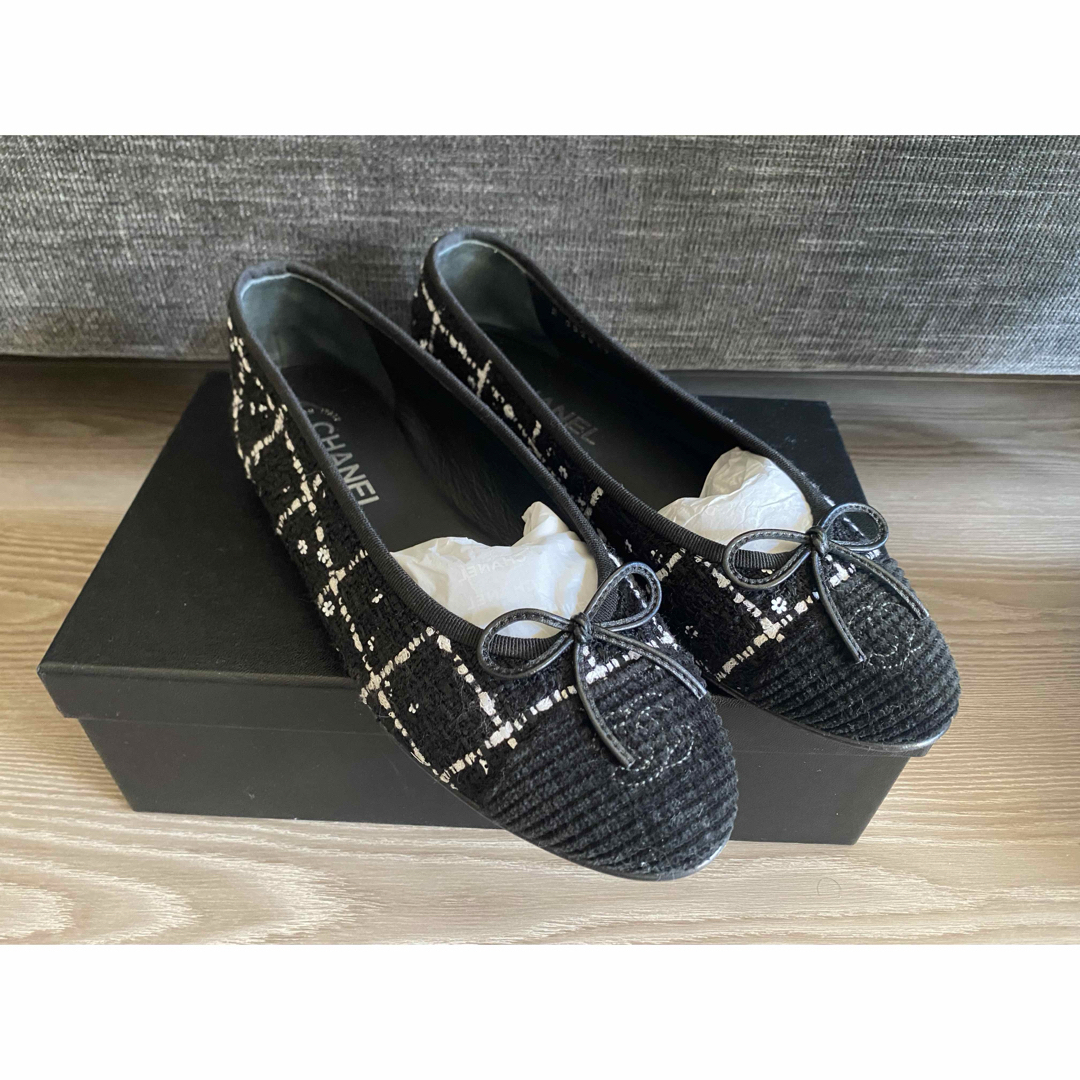 CHANEL - シャネル ツイードバレリーナシューズ⭐︎CHANELバレエ CHANEL - シャネル ツイードバレリーナシューズ⭐︎CHANELバレエ
