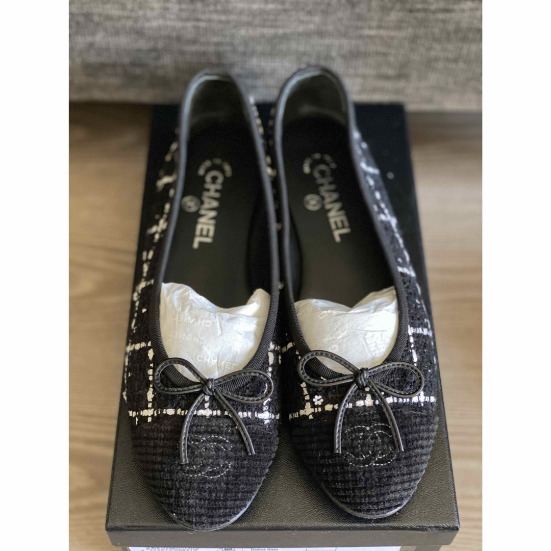 CHANEL - シャネル ツイードバレリーナシューズ⭐︎CHANELバレエ CHANEL - シャネル ツイードバレリーナシューズ⭐︎CHANELバレエ