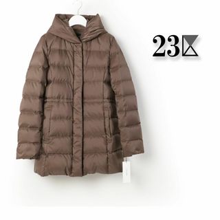 23区 - 23区ブルーフォックスファー付Aラインロングダウンコート 23区 - 23区ブルーフォックスファー付Aラインロングダウンコート
