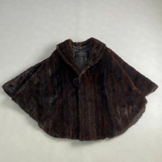 イヴサンローラン(Yves Saint Laurent)のイヴサンローラン　毛皮コート　ポンチョ　SAGA MINK　上質　ブラウン(毛皮/ファーコート)