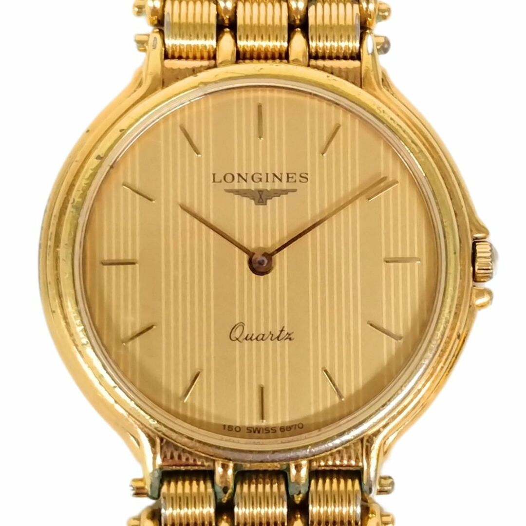 LONGINES - LONGINES ロンジン ゴールド クォーツ メンズ 腕時計 LONGINES - LONGINES ロンジン ゴールド クォーツ メンズ 腕時計