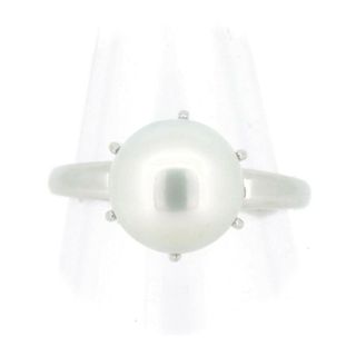タサキ(TASAKI)の目立った傷や汚れなし タサキ パール リング 指輪 9.6ミリ 11号 Pt900(プラチナ)(リング(指輪))
